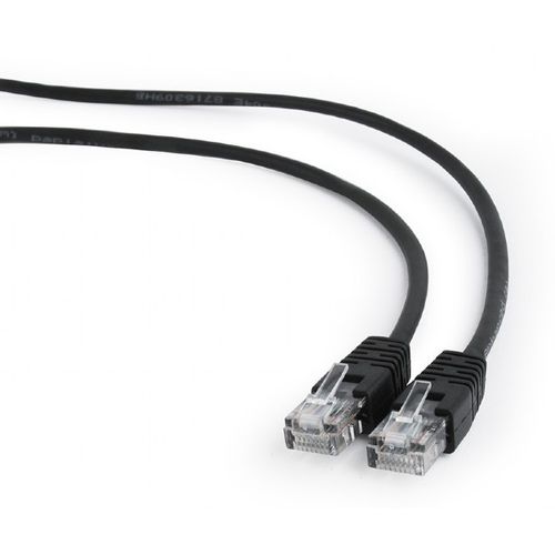 Gembird PP12-2M/BK Patch Cable, U/UTP Cat.5e, Black, 2m slika 1