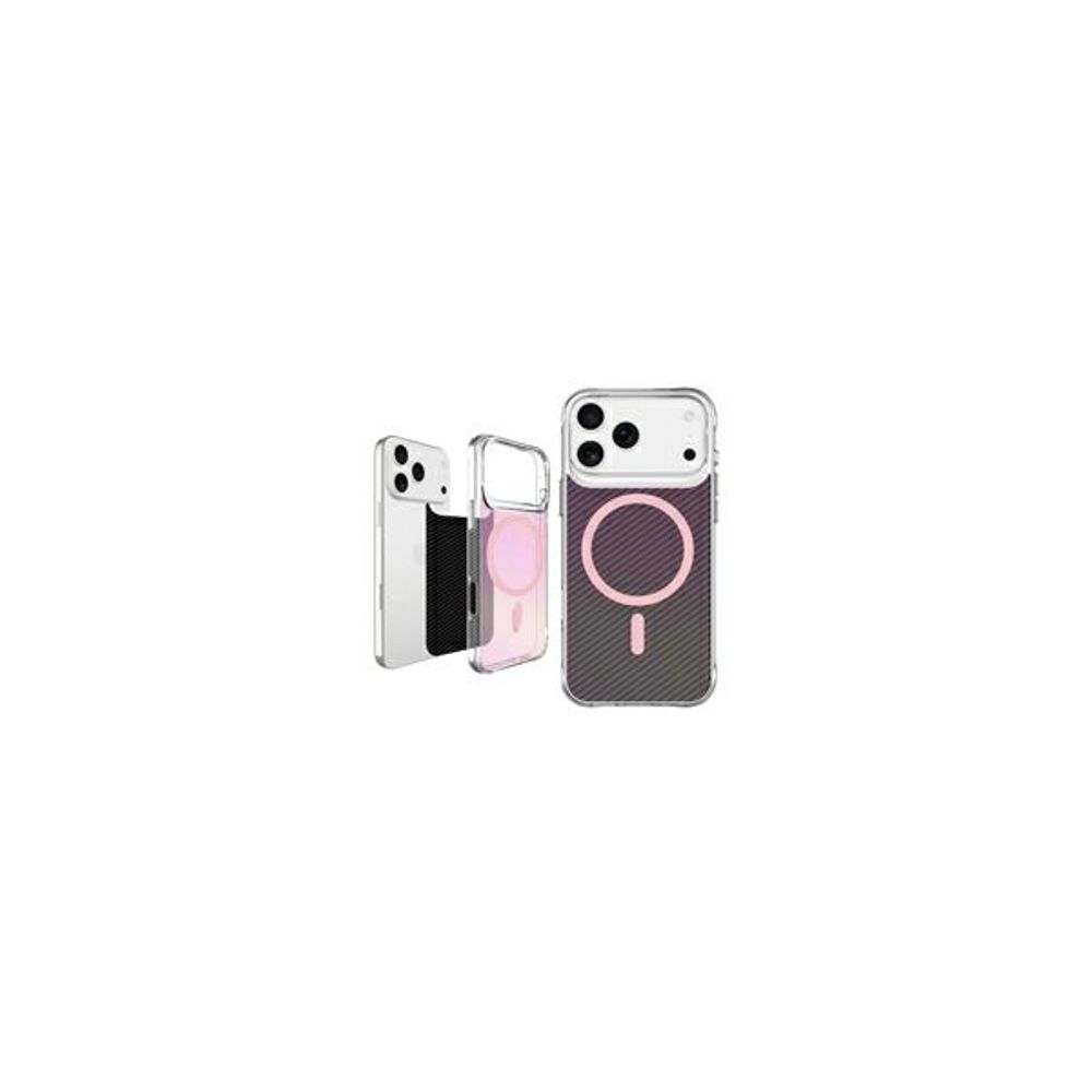 MM TPU IPHONE 17 PRO - DROP-PROOF PURE SPLENDOUR MAGSAFE black-pink slika 2