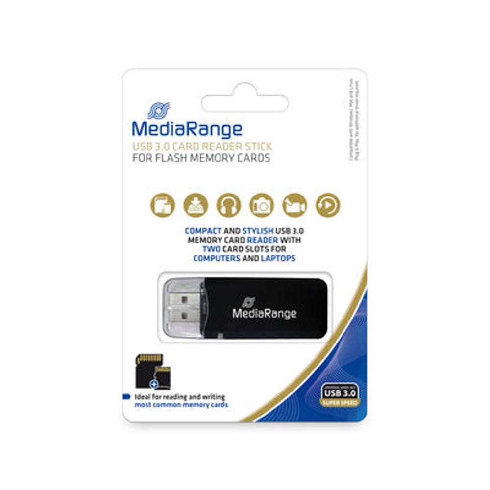 MediaRange USB 3.0 All-in-One Card Reader Black , MRCS507 slika 1