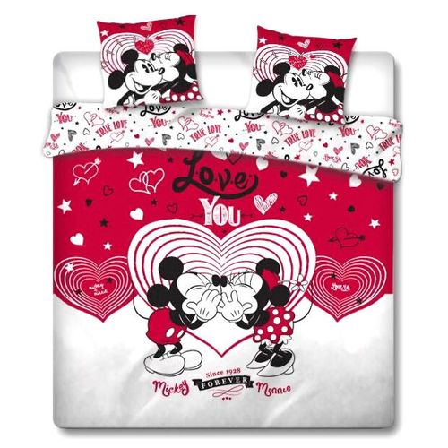 Disney Mickey and Minnie Love navlaka za jorgan 135cm slika 1