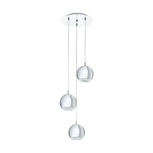 Eglo Conessa Visilica sa 3 LED Žarulje, GU10, 3x3,3W, Krom