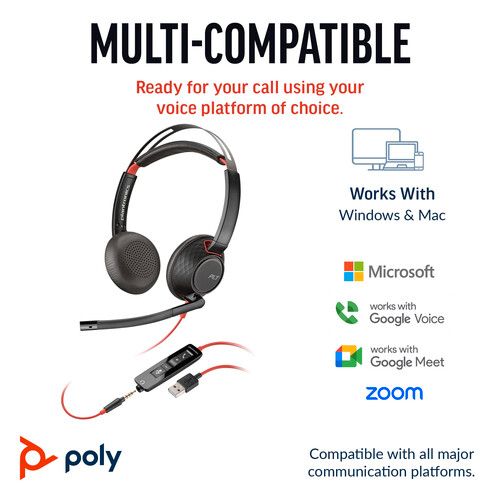 Poly Blackwire 5220 Stereo USB-A Headset slika 4