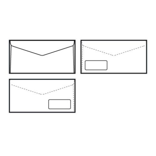 Kuverte 114x229 mm C6/5 PD, za automatsko pakiranje, bijela slika 1