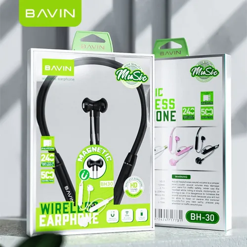 Bavin Wireless earphone slušalice crna slika 2