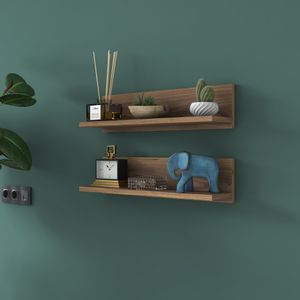 E18 - 1039 Walnut Wall Shelf