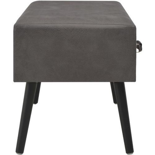 Stolić za kavu sivi 80 x 40 x 46 cm od umjetne kože slika 5