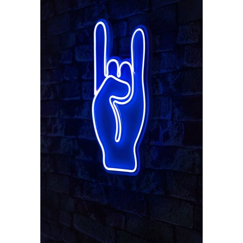 Wallity Ukrasna plastična LED rasvjeta, Rock N Roll Sign - Blue slika 9