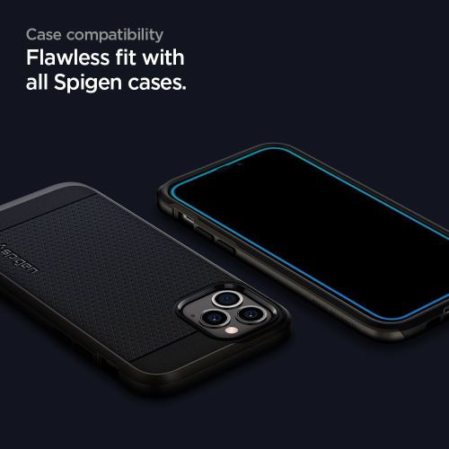 SPIGEN KALJENO STAKLO GLASS FC ZA IPHONE 12 PRO MAX CRNO slika 4