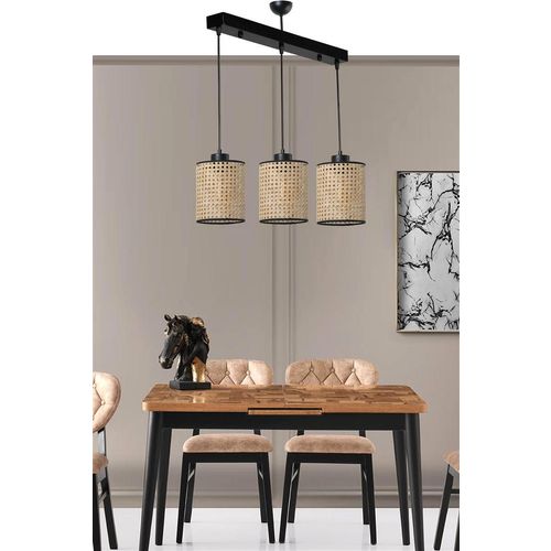 April - 8577-6 Rattan Chandelier slika 1