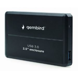 EE2-U3S-2 Gembird USB 3.0 Externo kuciste za 2.5 SATA hard diskove, aluminium, crni A