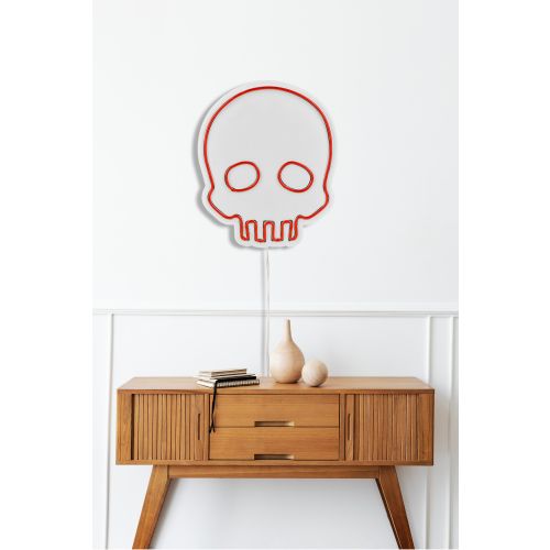 Wallity Ukrasna plastična LED rasvjeta, Skull - Red slika 4