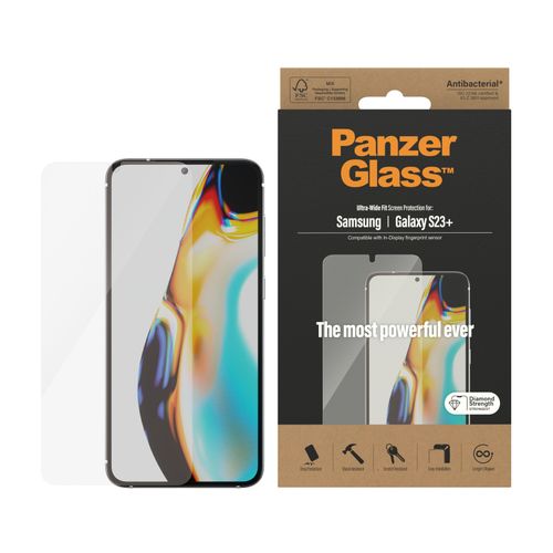 Panzerglass zaštitno staklo za Samsung Galaxy S23+ ultra wide fit antibacterial slika 1