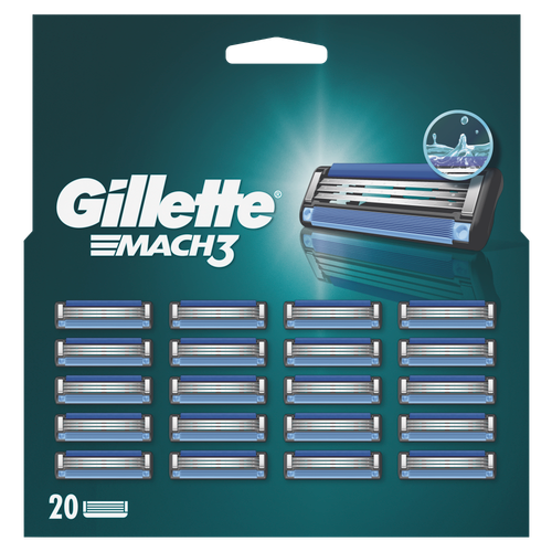 Gillette Mach3 zamjenske britvice za muškarce, 20 komada XXL slika 1