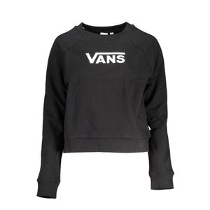 VANS BLACK WOMAN ZIPPED SWEATSHIRT