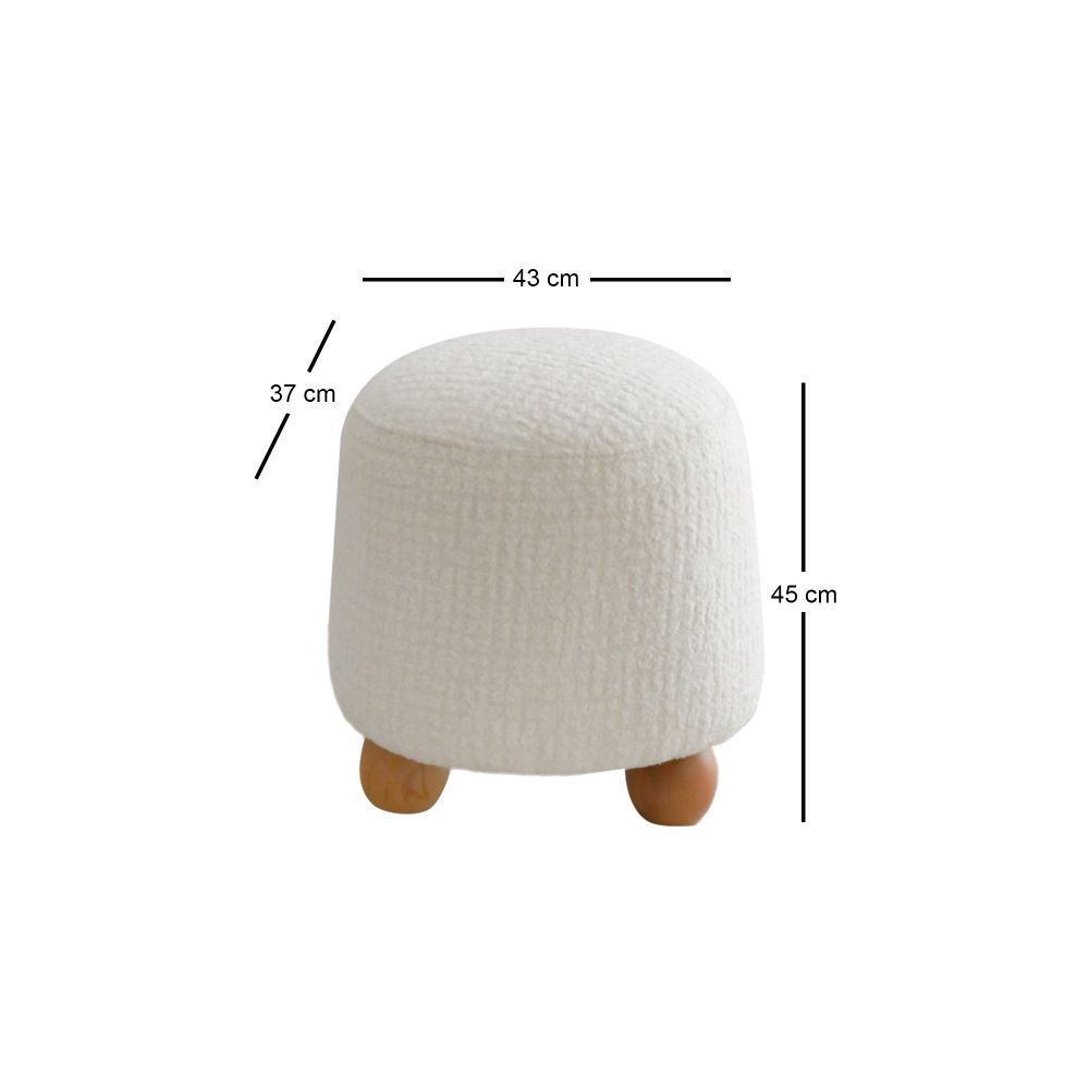 Fumi - Bijeli Pouf slika 5