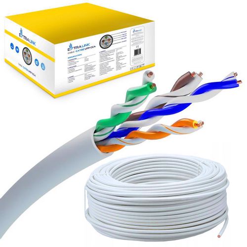 Extralink CAT5e UTP (U/UTP) V2 indoor twisted pair, kotur 305m slika 1