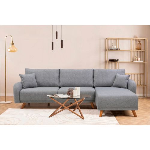 Hera 2 Ugao - Sivi Kutni Sofa-Krevet slika 1