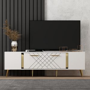 Hanah Home Detas - White, Gold White
Gold TV Stand