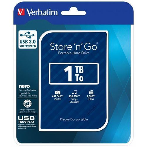 Verbatim HDD 1TB 3.0 Plavi (53200) slika 1