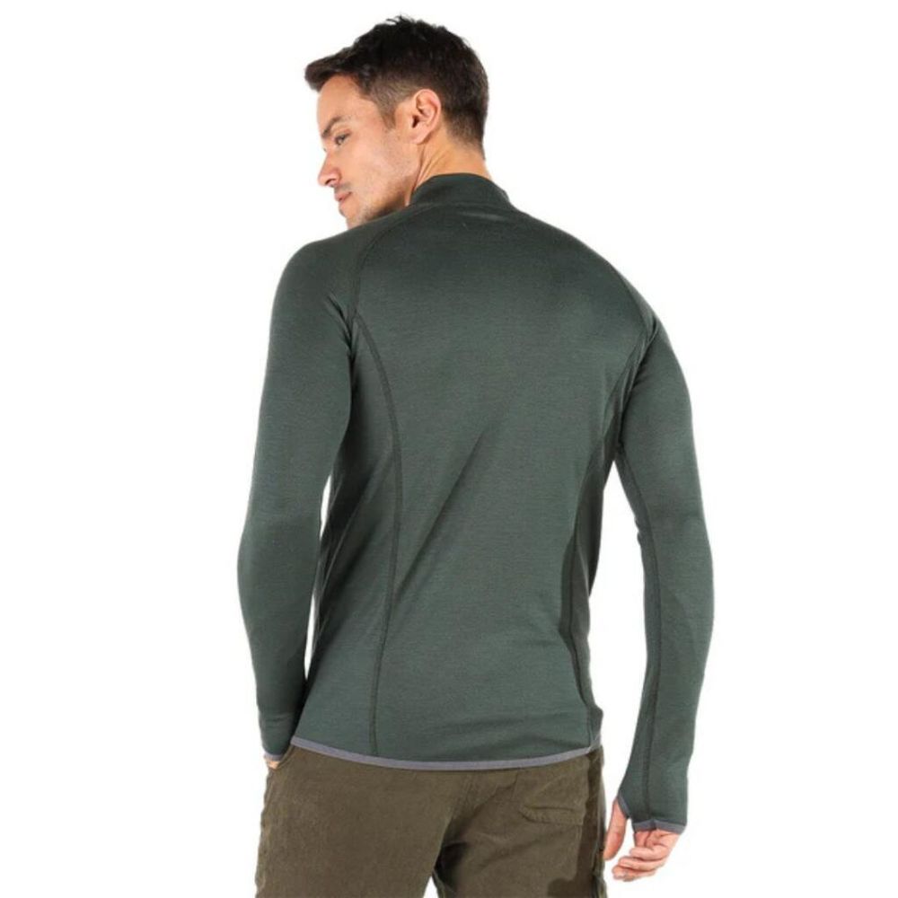 Woolona Muška majica dugih rukava HALLDOR zip slika 2