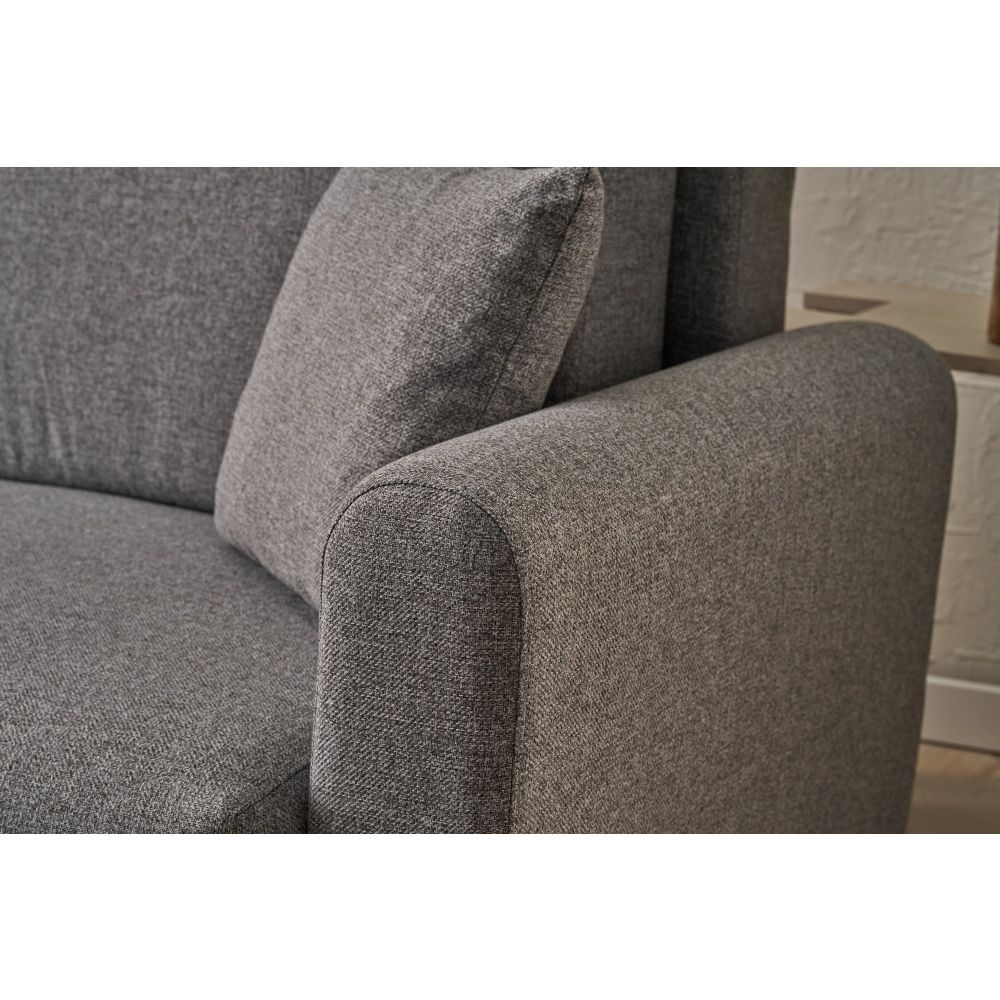 Mane Left - Sivi Sivi Kutni Sofa-Krevet slika 4