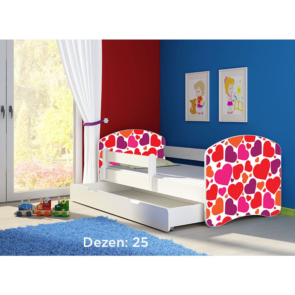 ACMA Dječiji krevet Acma II sa ladicom White - 180x80cm - Dezen 25 slika 2