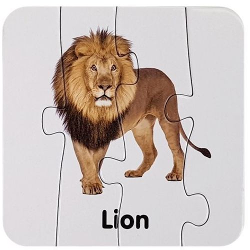 Edukativne puzzle - divlje životinje na engleskom slika 7
