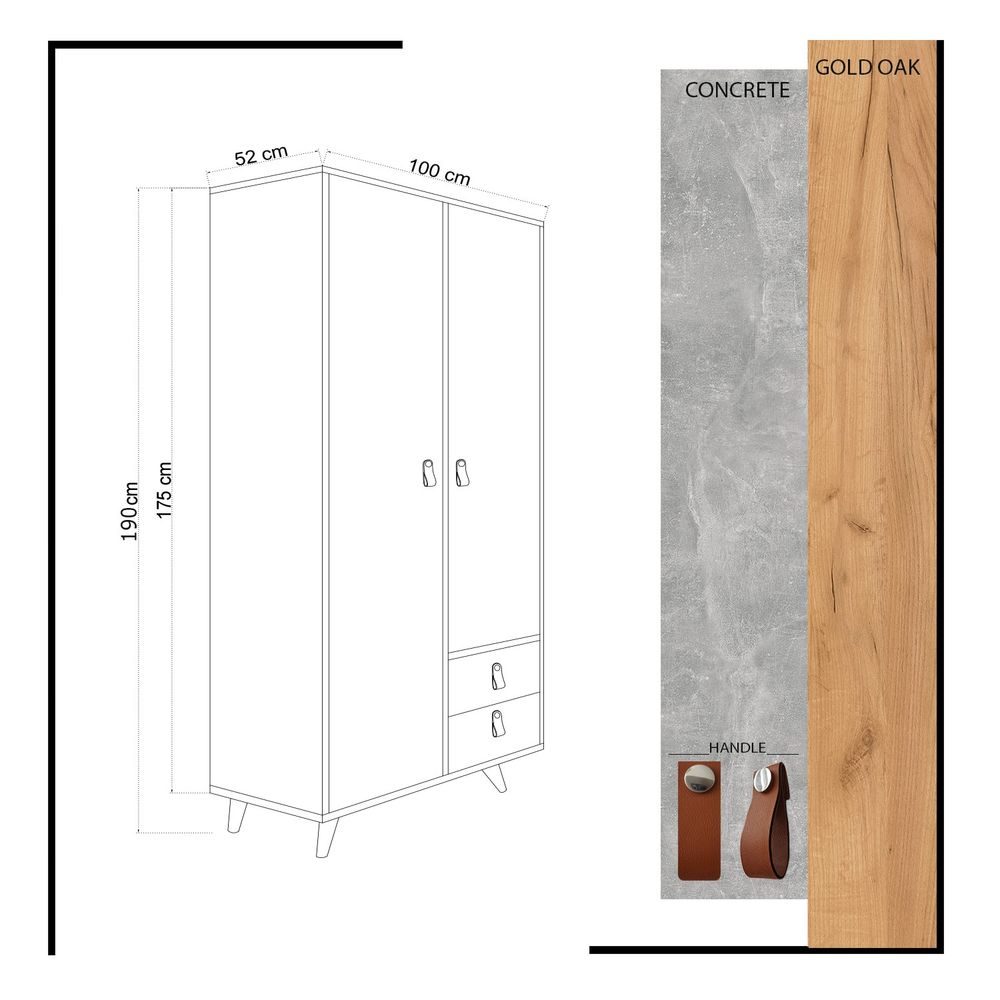 Suwon OakGrey Ormar slika 4