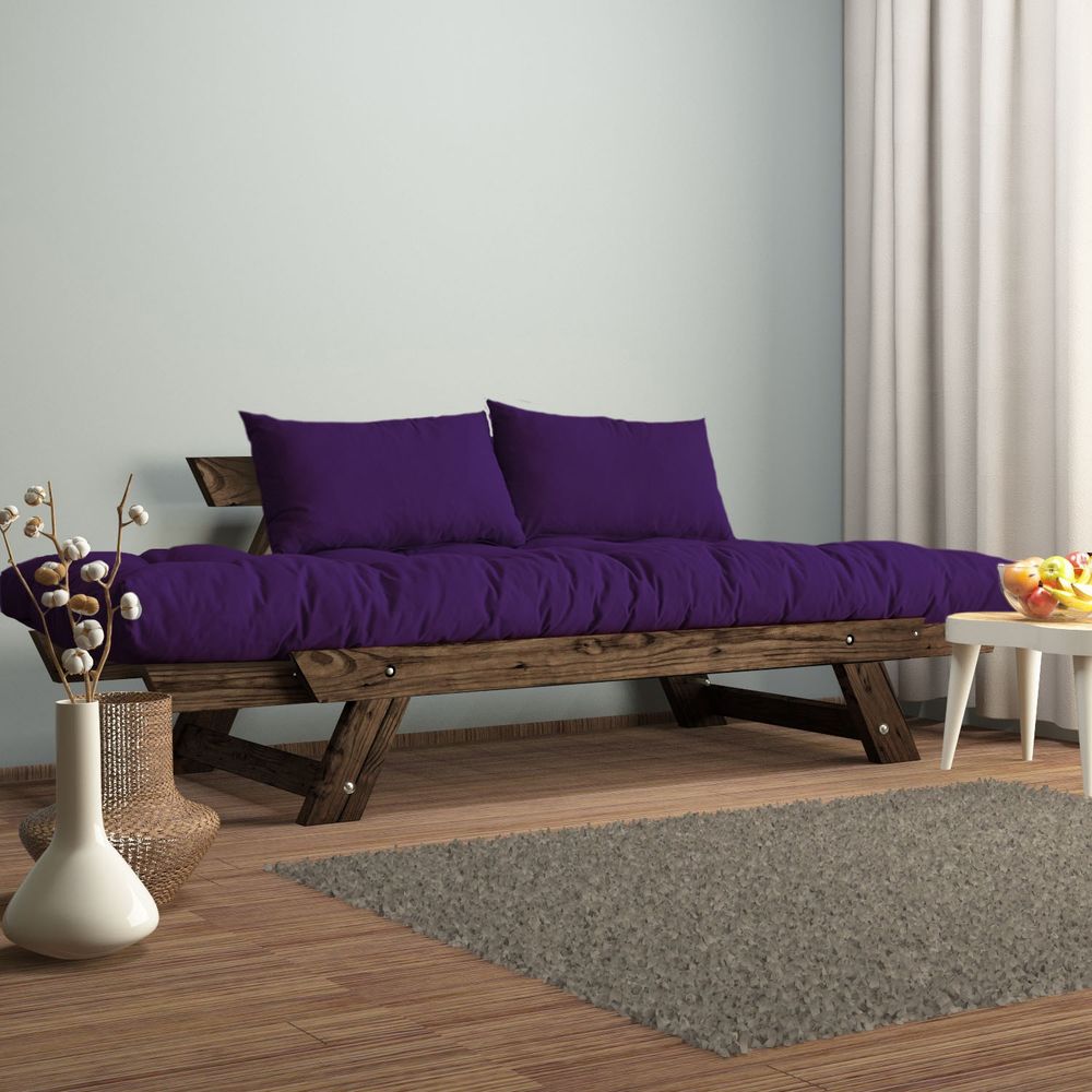 Dvosjed sofa CPT8121-210 - boje: Orah, Ljubičasti vrt slika 3
