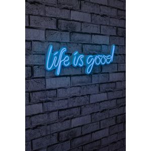 Wallity Ukrasna plastična LED rasvjeta, Life Is Good - Blue