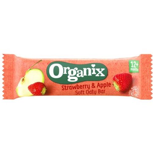 Organix organske mekane ovsene štanglice – jagoda I jabuka (12m+) 30gr slika 1
