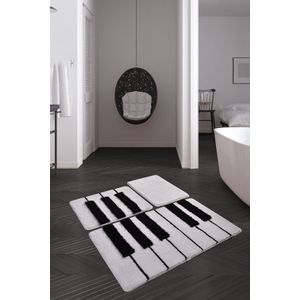 Colourful Cotton Set akrilnih kupaonskih prostirača (3 komada) Piyano
