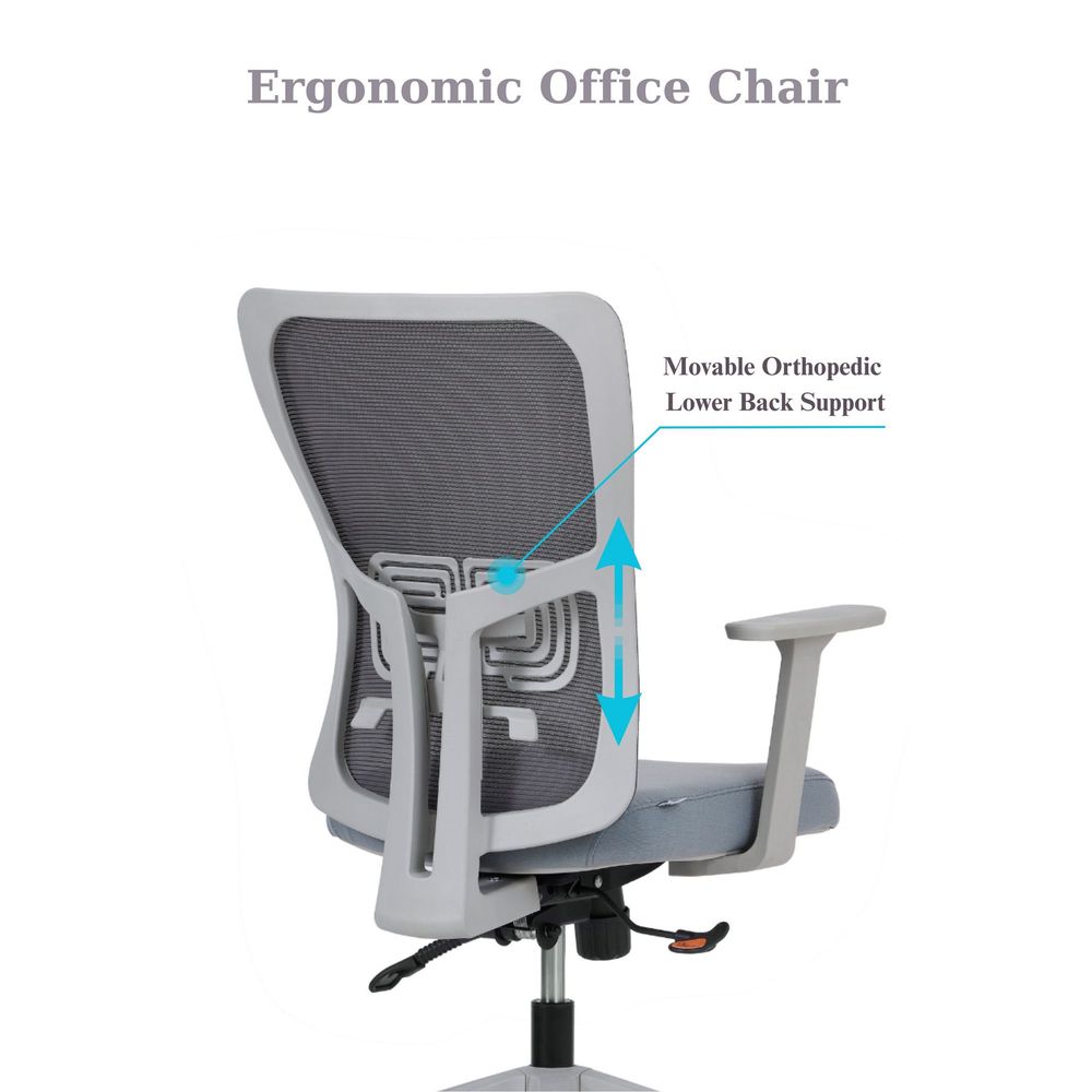 Set kancelarijskih stolica Lumbar 108 - siva boja (2 komada) slika 9
