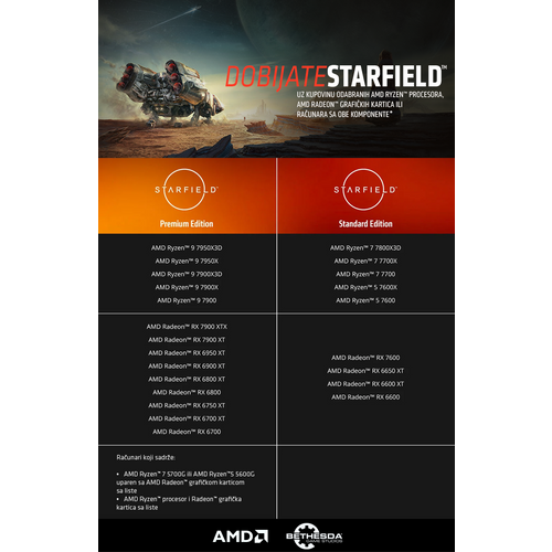 AM5 AMD Ryzen 7 7800X3D, 8C/16T, 4.20-5.0GHz 100-100000910WOF slika 3