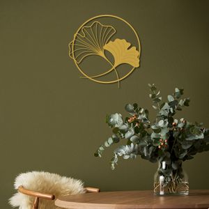 Wallity Metalna zidna dekoracija Ginkgo Leaf Metal Wall Art - APT620