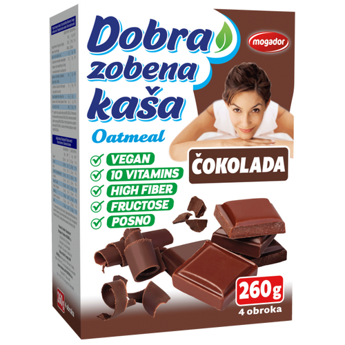 Dobra zobena kaša 260g čokolada                 slika 1