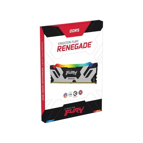 KINGSTON DIMM DDR5 32GB (2x16GB kit) 8000MT/s KF580C38RSAK2-32 FURY Renegade Silver RGB XMP slika 2