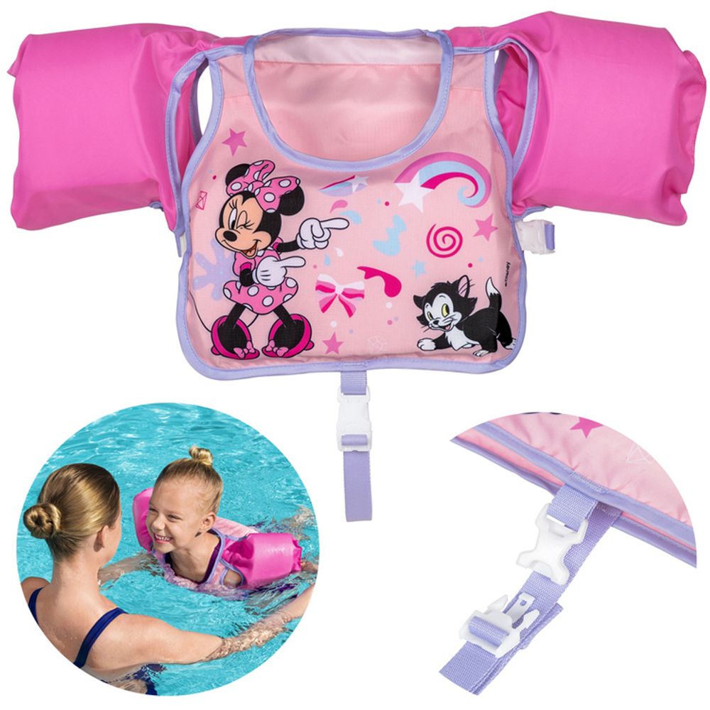 Bestway dječji prsluk za plivanje s rukavima 9101A Minnie Mouse slika 1