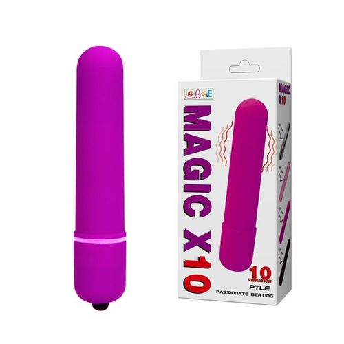 Ljubičasti klitoralni vibrator 10 funkcija vibracije slika 1