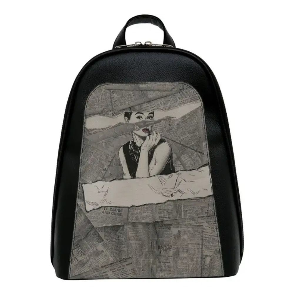 DOGO Ženski ruksak Tidy Bag Go Back to Being Yourself, Crni slika 1