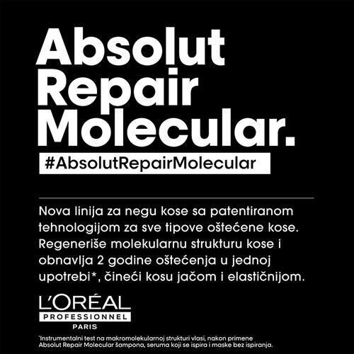 L’Oréal Professionnel Absolut Repair Molecular Maska Bez Ispiranja 100ml slika 8