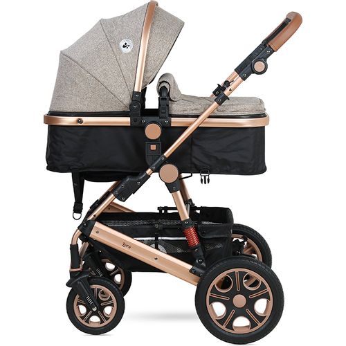 LORELLI LORA Pearl Beige Kolica 3u1: Košara + Autosjedalica + Zimska Navlaka (0mj+) - (do 15kg/96cm) slika 3