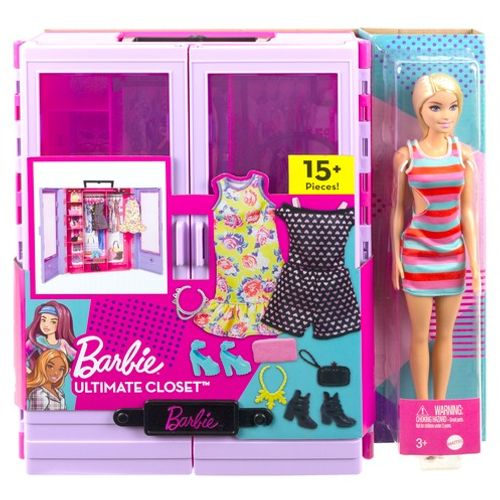 BARBIE MODNI ORMAR S LUTKOM I DODACIMA slika 5