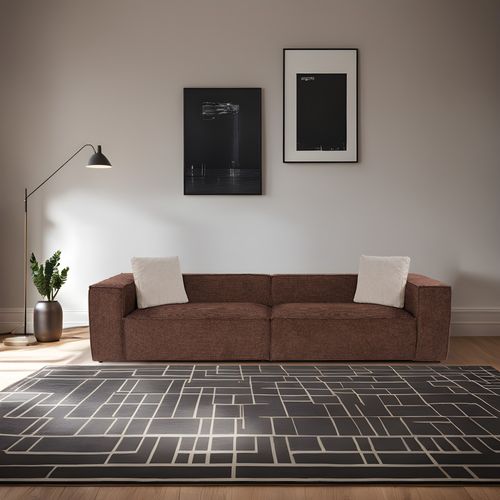 Lora L2-2R Brown 4-Seat Sofa slika 1