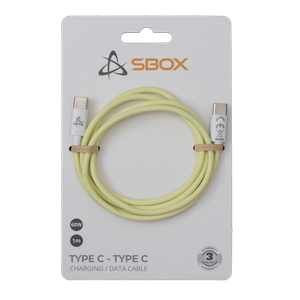 Sbox KABEL USB 3.0 TYPE C -> USB 3.0 TYPE C M/M 1M Žuti - 60W