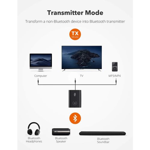 Bluetooth 5.0 predajnik i prijemnik, bežični 3.5 mm adapter, TT-BA015 slika 5