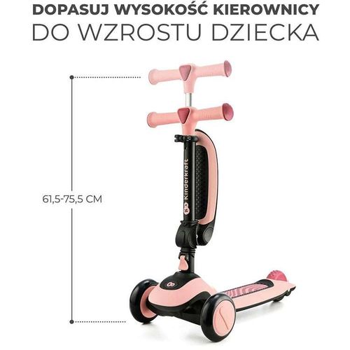 Kinderkraft Trotinet Halley  Rosa Pink slika 6