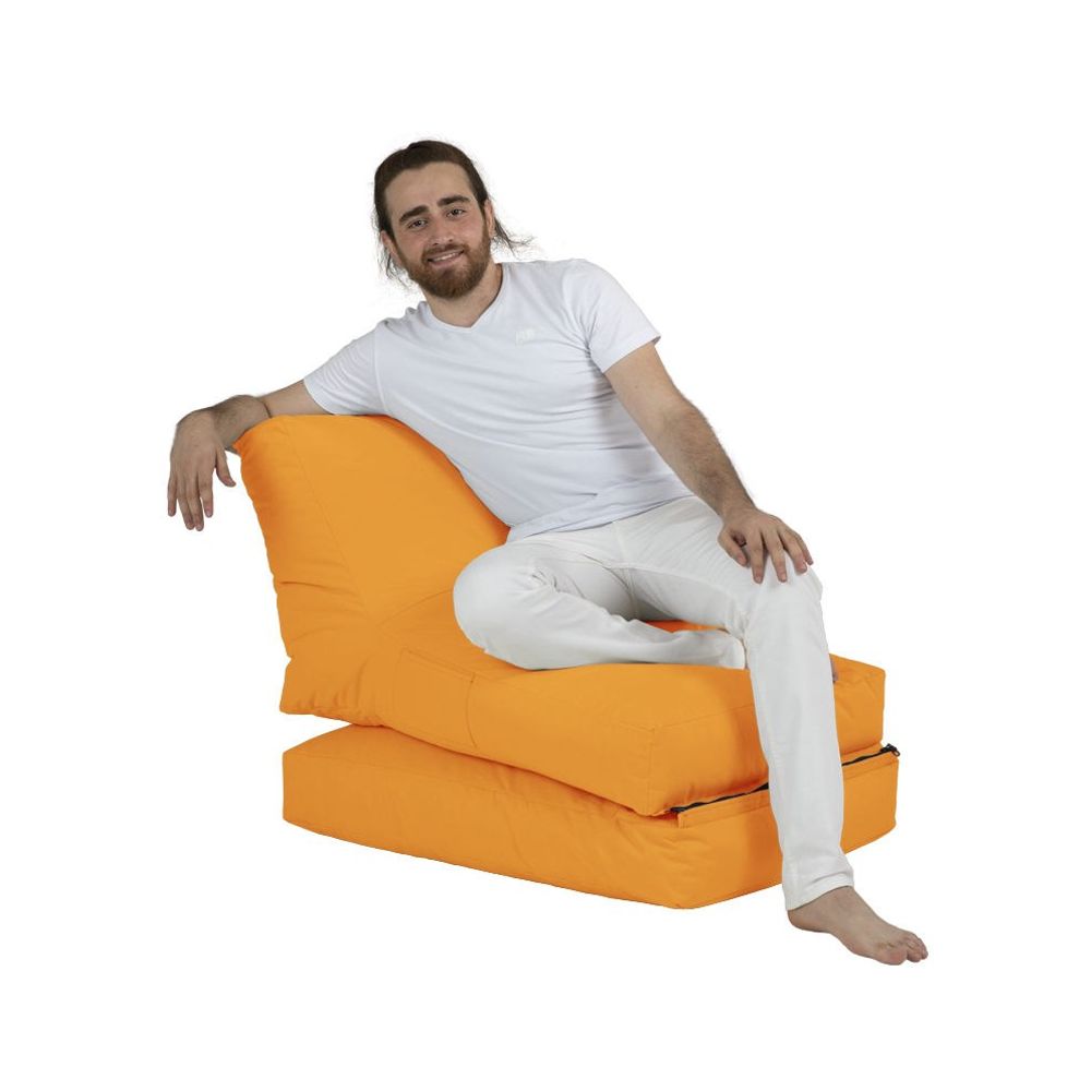 Multifunkcionalni Sofa Krevet Pouf - Narančasta Boja slika 11