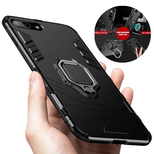 Techsuit - Silicone Shield zaštitna maska za iPhone 7 Plus / 8 Plus - crna slika 6