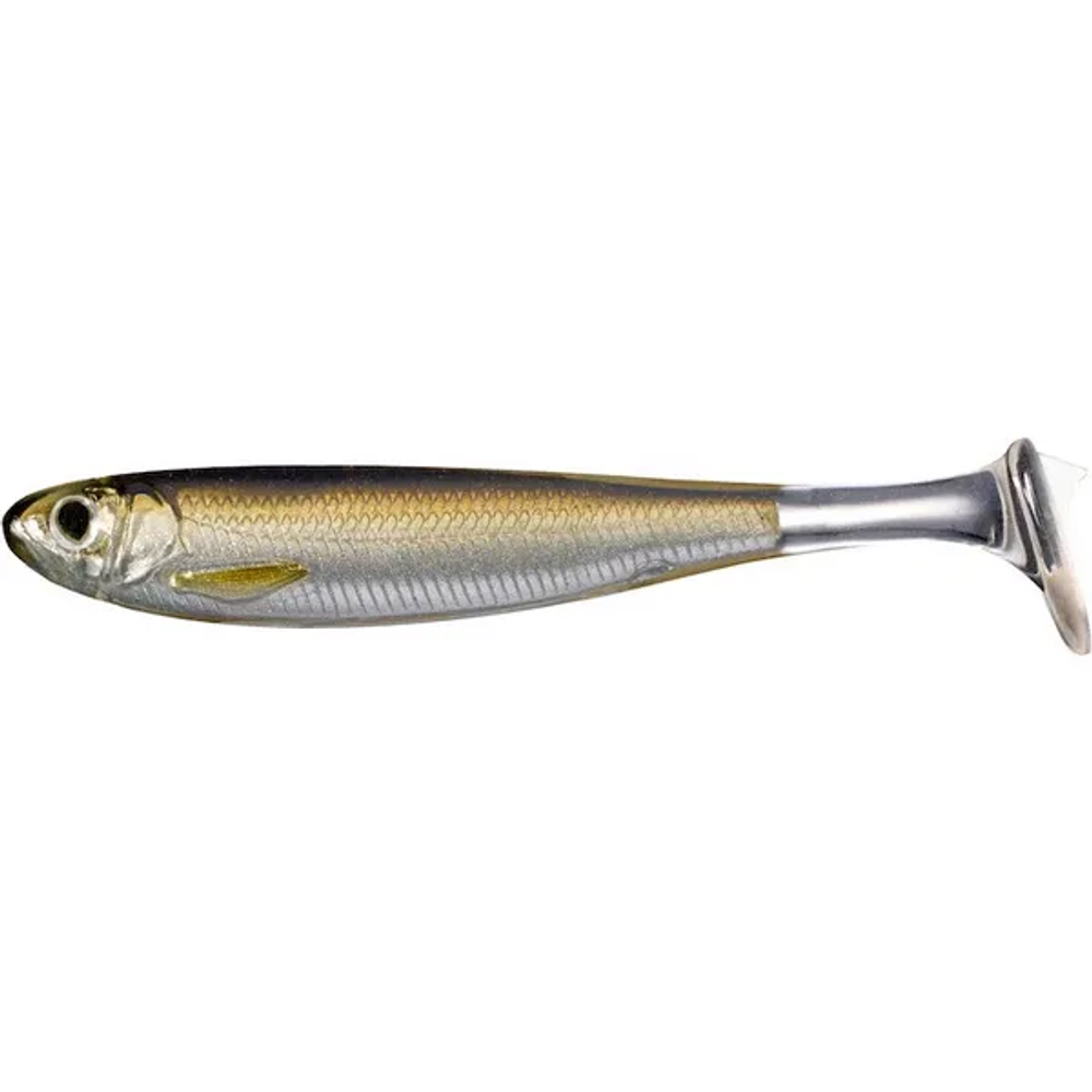 LiveTarget silikonska varalica Slow-Roll Shiner (Paddletail) Silver Brown 125mm 3kom (SRS125SK934) slika 1